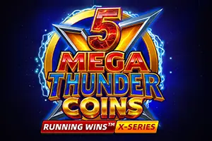 5 Mega Thunder Coins RUNNING WINS by Fugaso